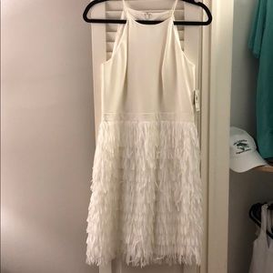 NWT Aidan by Aidan Mattox White Party Dress